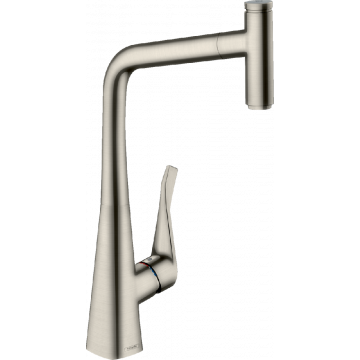 Смеситель для кухни Hansgrohe Metris M71 73803800 сталь