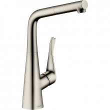 Смеситель для кухни Hansgrohe Metris M71 73812800 Нержавеющая сталь