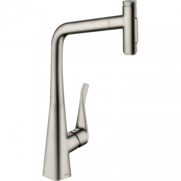 Смеситель для кухни Hansgrohe Metris Select M71 73816800 сталь