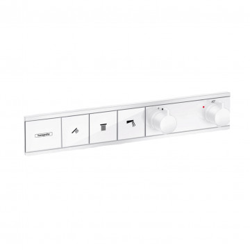 Смеситель для душа Hansgrohe RainSelect 15381700, 3 потребителя, термостатический, белый матовый
