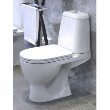 Унитаз-компакт Sanita Luxe Max с сиденьем SoftClose WC.CC/Max/2-DM/WHT.G/S1