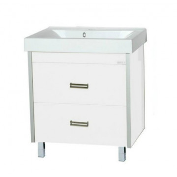 Тумба Misty Джулия Qvatro 75 с 2 ящиками белая White