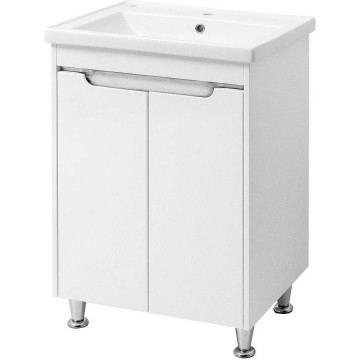 Тумба напольная Cerutti SPA Эмилия white 60 с умывальником Кантэ 60