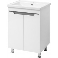 Тумба напольная Cerutti SPA Эмилия grey 60 с умывальником Кантэ 60