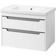 Тумба подвесная Cerutti SPA Эмилия grey 70 с умывальником Кантэ 70