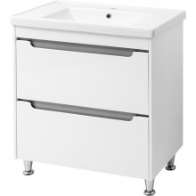 Тумба напольная Cerutti SPA Эмилия grey 80 с умывальником Кантэ 80