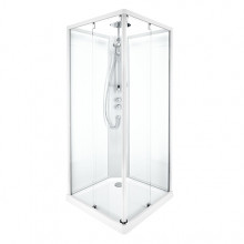 Душевая кабина IDO Showerama 10-5 Comfort 558.210.302 квадратная 900х900 мм профиль аллюминий прозрачное стекло
