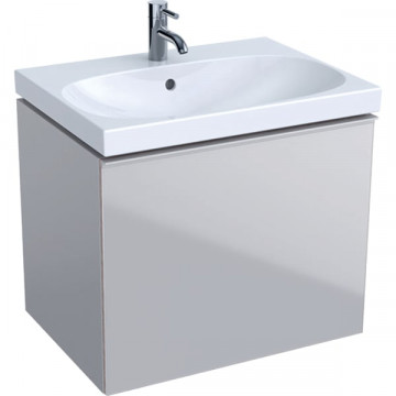 Тумба подвесная Geberit Acanto 65 500.610.JL.2 песчаный глянец / глянцевое стекло