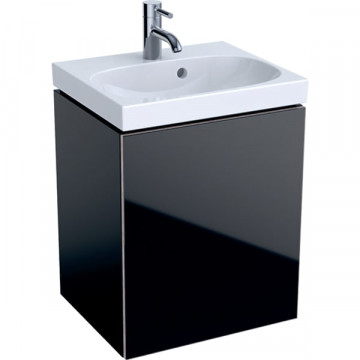 Тумба подвесная Geberit Acanto 45 500.608.16.1 черный / глянцевое стекло