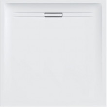 Квадратный душевой поддон Geberit Sestra 90 550.250.00.2 Белый / Структура натурального камня