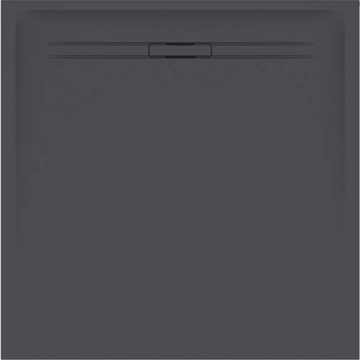 Квадратный душевой поддон Geberit Sestra 90 550.270.00.2 Графит / Структура натурального камня