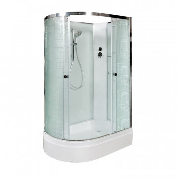 Душевая кабина Deto Em ЕМ2712 R N (без крыши) 120 x 80