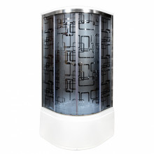Душевая кабина Deto BМ4510 стандартная BLACK 100x100