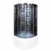 Душевая кабина Deto BМ4510 с электрикой BLACK 100x100