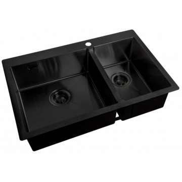 Мойка для кухни Zorg ZL R 780-2-510-L GRAFIT графит