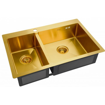 Мойка для кухни Zorg SZR-78-2-51-R BRONZE бронза