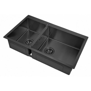 Мойка для кухни Zorg PVD 78-2-51-R GRAFIT графит