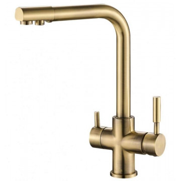 Смеситель для кухни Zorg SH 552 BRONZE бронза