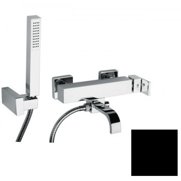 Смеситель для ванны Paini Dax-R 84PZ105R чёрный матовый PVD