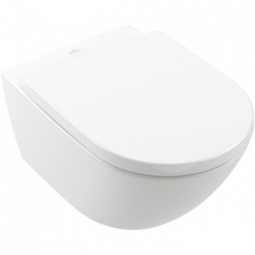Подвесной унитаз Villeroy & Boch Subway 3.0 4670TSR1, безободковый с сиденьем микролифт
