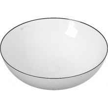 Раковина накладная Owl 1975 Line OWLB191015 белый/черная окантовка