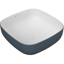 Раковина накладная Owl 1975 Grey OWLB191026 белый/серый