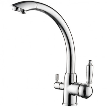 Смеситель для кухни Ledeme L4455-3 хром