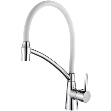 Смеситель для кухни Ledeme L4399-3 белый/хром