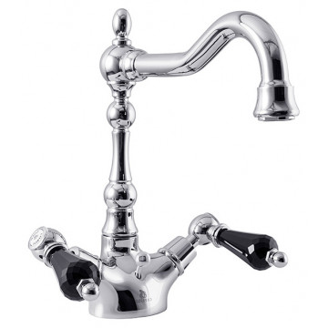 Смеситель для раковины Caprigo Adria Swarovski 01B-025-crm хром