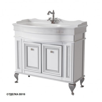 Тумба под раковину Caprigo Fresco 100 10625-В016 bianco alluminio