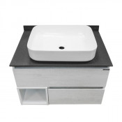 Тумба с раковиной Comfortу Прага-75 00-00004199 дуб белый