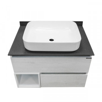 Тумба с раковиной Comfortу Прага-75 00-00004198 дуб белый