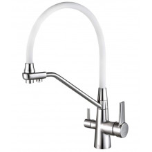 Смеситель для кухни Zorg Steel Hammer SH 903-8 CR хром/белый