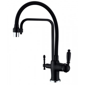 Смеситель для кухни Zorg Clean Water ZR 342-6 YF BLACK черный