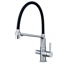 Смеситель для кухни Zorg Clean Water ZR 343-6 YF хром/черный