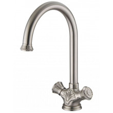 Смеситель для кухни Zorg Antic A 4002K-SL серебро
