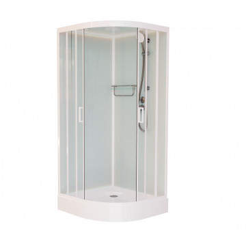 Душевая кабина Frank F410 White 110х110