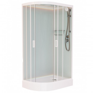 Душевая кабина Frank F412R White правая 120х80