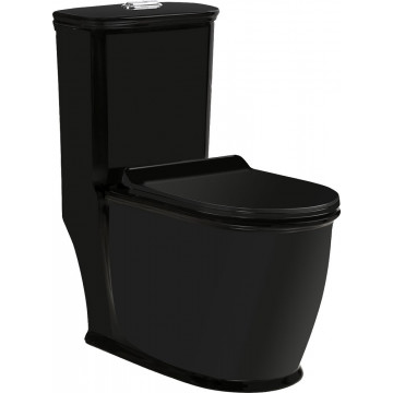 Унитаз-моноблок с сиденьем микролифт SantiLine SL-5019MB