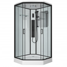 Душевая кабина Niagara Premium NG-6902-01GD Black 100х100 черный