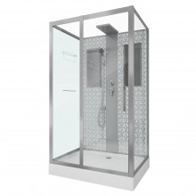 Душевая кабина Niagara Luxe NG-7711WBK 90x120 хром
