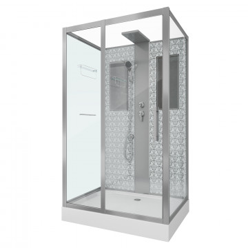 Душевая кабина Niagara Luxe NG-7711WBK 90x120 хром
