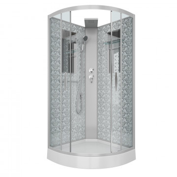 Душевая кабина Niagara Luxe NG-7715WBK 90х90 хром