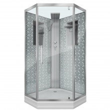 Душевая кабина Niagara Luxe NG-7799WBK 90x90 хром