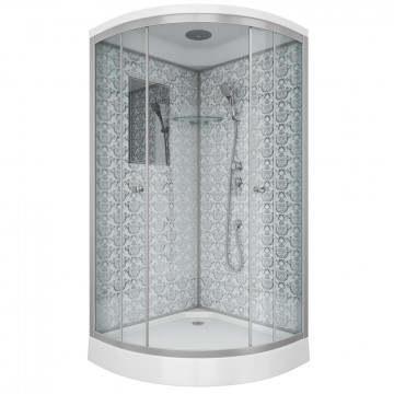 Душевая кабина Niagara Luxe NG-7702W 100х100 хром