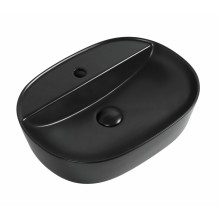 Раковина накладная Aquanet Lake-2-MB 50х38 273672 черный матовый