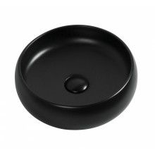 Раковина накладная Aquanet Roumd-1-MB 36х36 273680 черный матовый