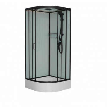 Душевая кабина Frank F409/1 Black 90х90