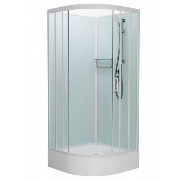 Душевая кабина Frank F400/1 White без крыши 100х100