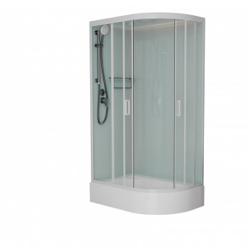 Душевая кабина Frank F412/1L White левая 120х80